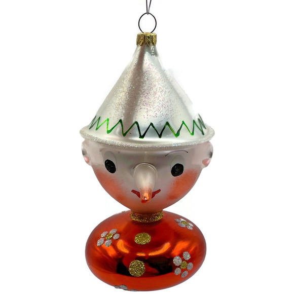 Christopher Radko Pinocchio Italian Blown Glass Christmas Tree Ornament 94-248-1 - Picture 1 of 10
